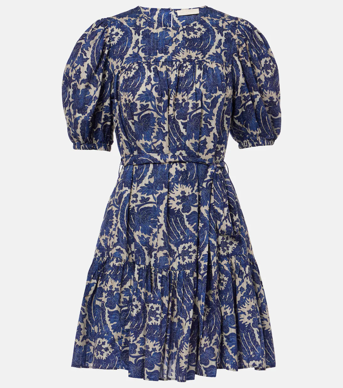 Ulla Johnson Rosalie printed cotton-blend minidress Ocean