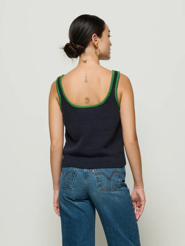 Nation LTD. Peggy Sue Sweater Tank Navy