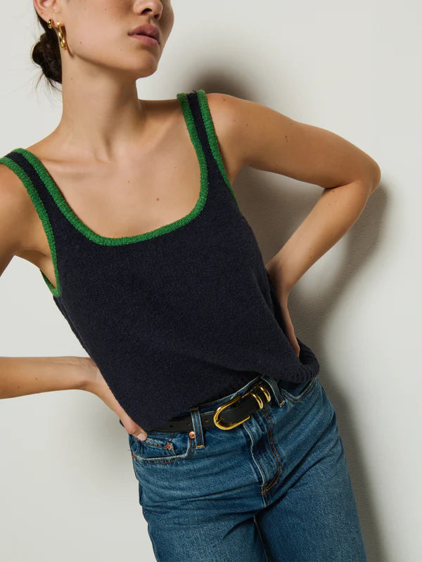Nation LTD. Peggy Sue Sweater Tank Navy
