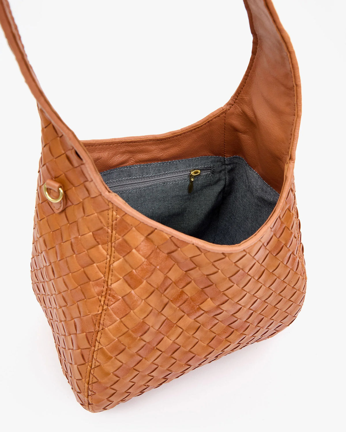 Clare V. Petit Bando Natural Woven Diagonal