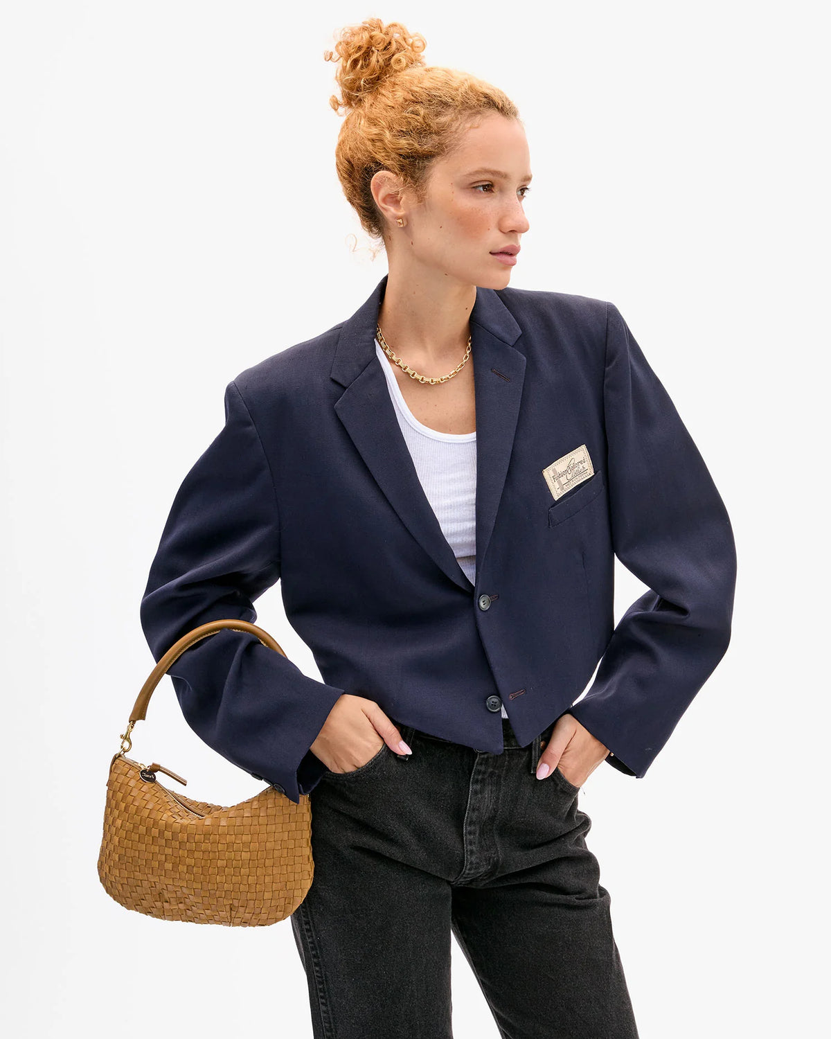 Clare V. Petit Moyen -  Sequoia Woven Checker