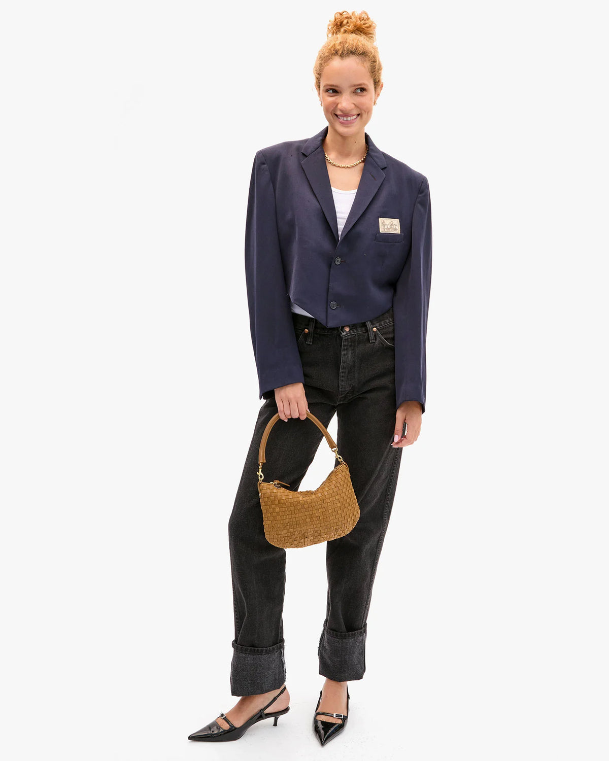 Clare V. Petit Moyen -  Sequoia Woven Checker