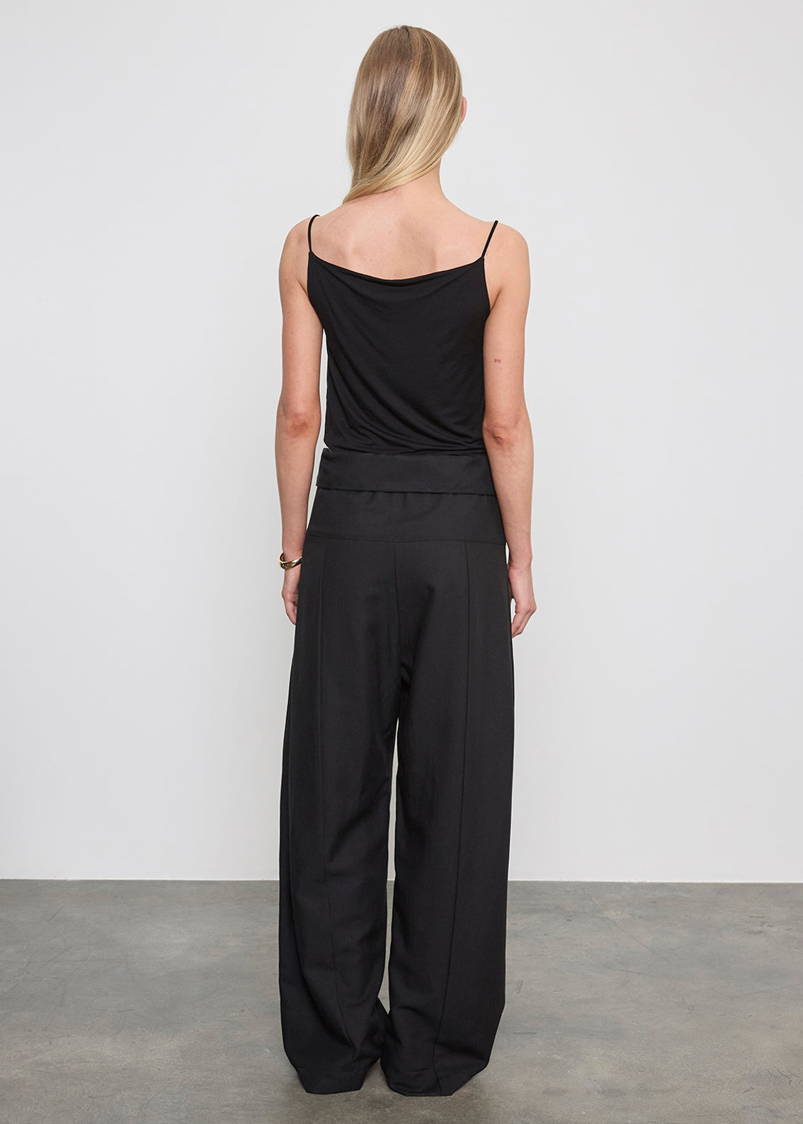 Enza Costa Fluid Jersey Tank in Black
