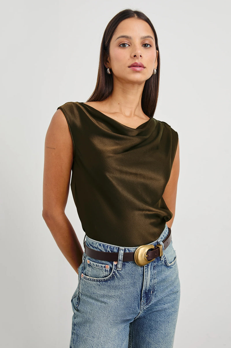 Rail Rodeo Belt Brown Gold