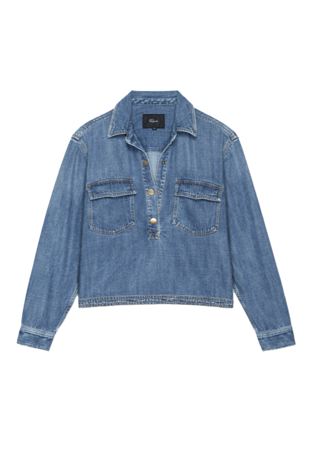 Rails  Ports Top in Antique Blue