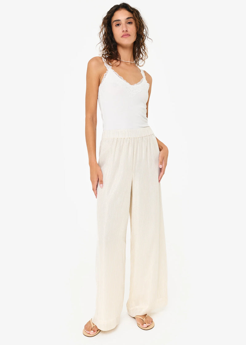 Cami Nyc LANI RIB KNIT TANK WHITE