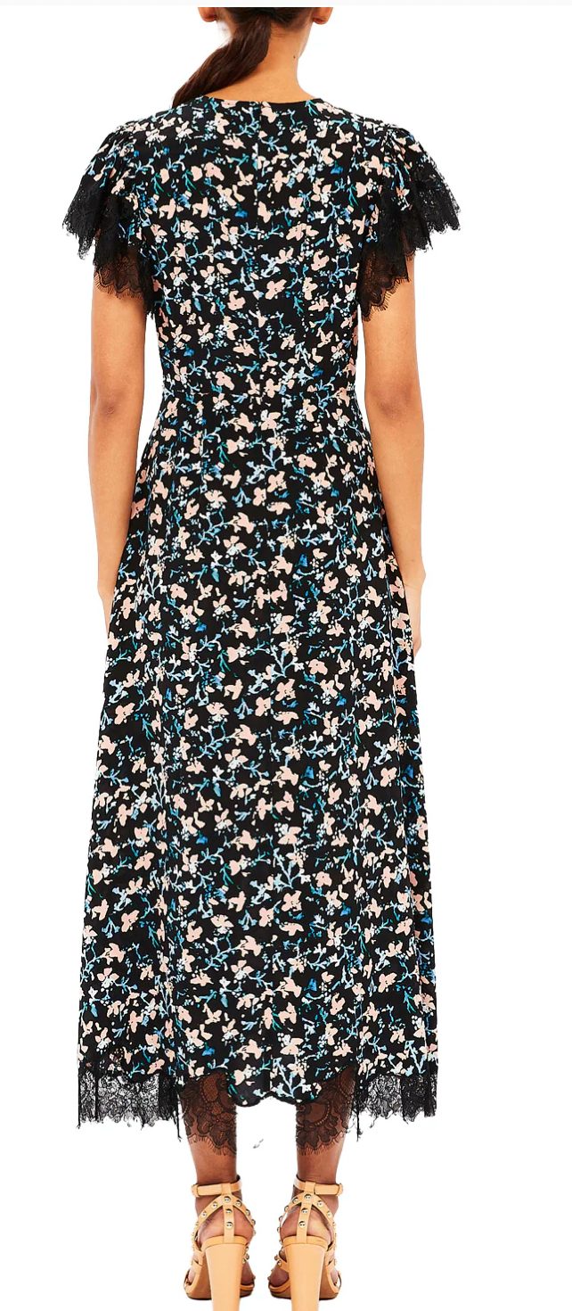 Ulla Johnson Renee Cape Sleeve Dress in Nocturne