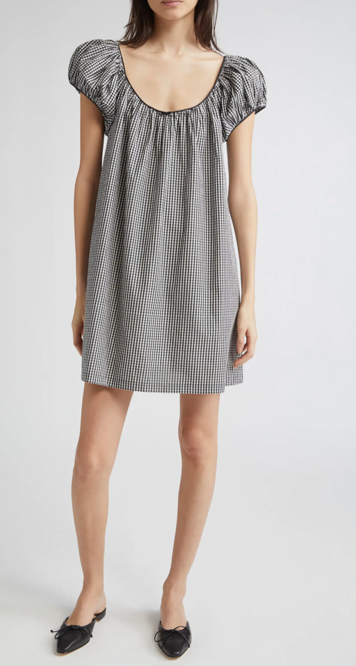 Dôen Julia Gingham Cotton Shirt Dress