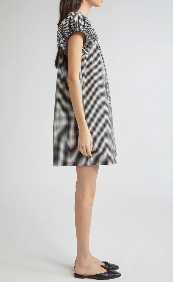 Dôen Julia Gingham Cotton Shirt Dress