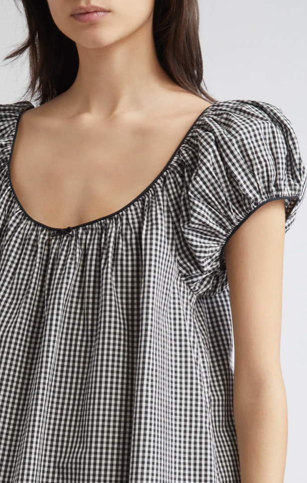 Dôen Julia Gingham Cotton Shirt Dress