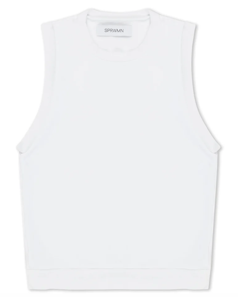 SPRWMN SHRUNKEN VEST Black or White