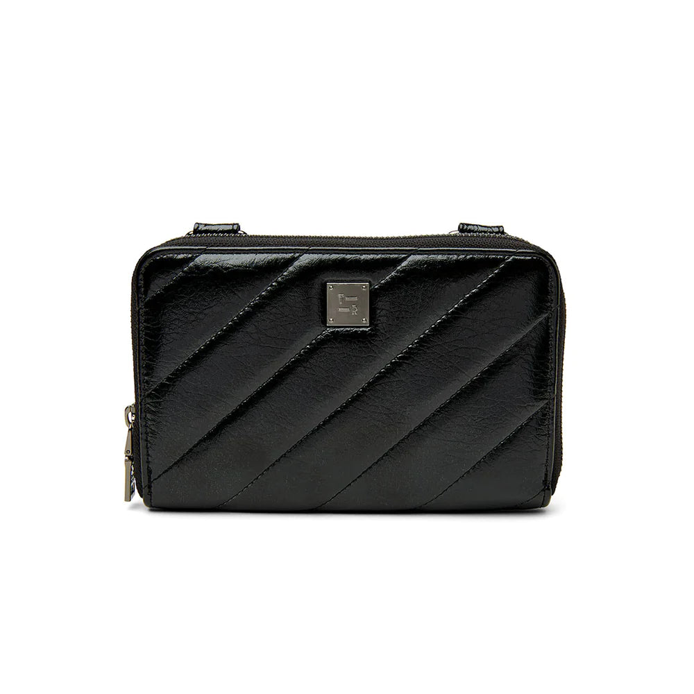 THINK ROYLN THE STARLET WALLET Luxe Crackled Black