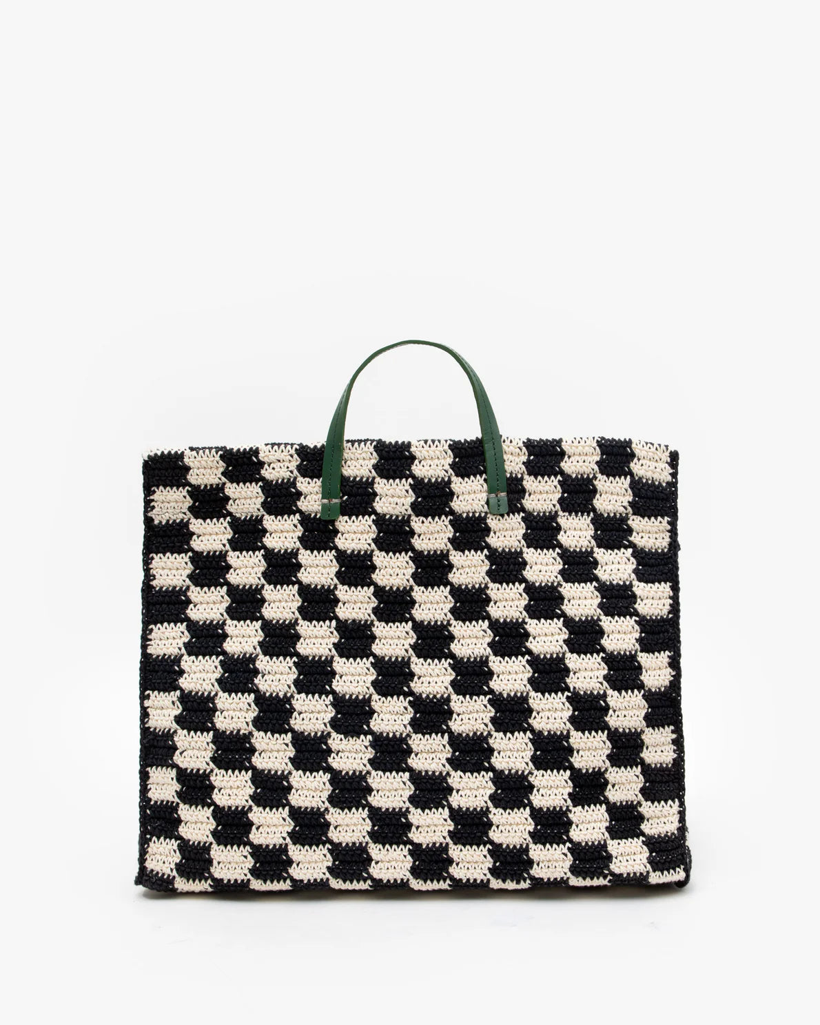 CLARE V. Summer Simple Tote Crochet Checkers