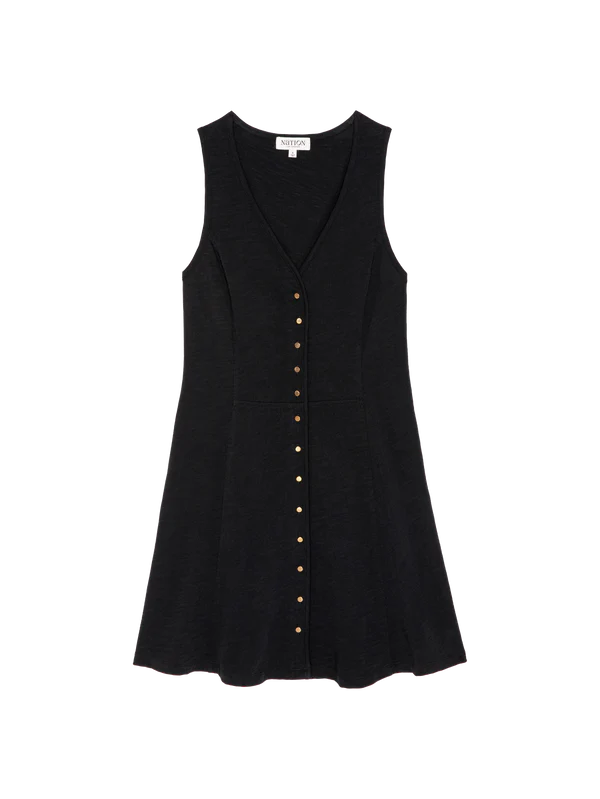 Nation LA Tierra Mini Dress Jet Black