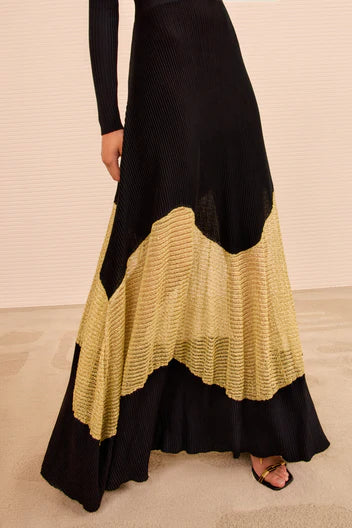 Ulla Johnson Roanne Long Dress - Gold Noir