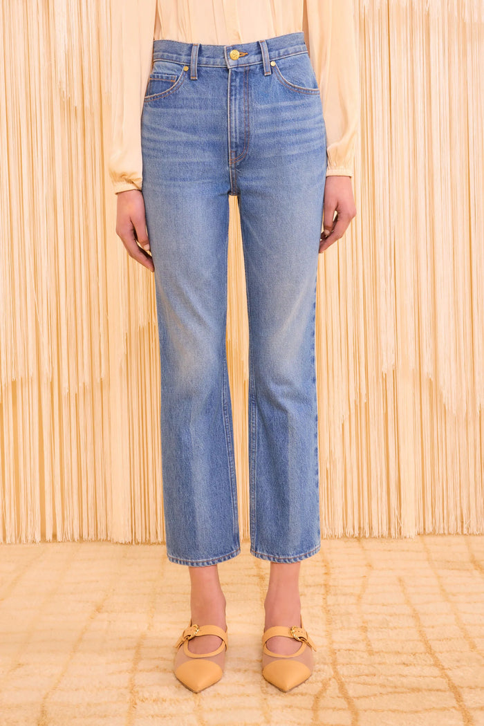 Ulla Johnson The Agnes Cropped Jean  Danube