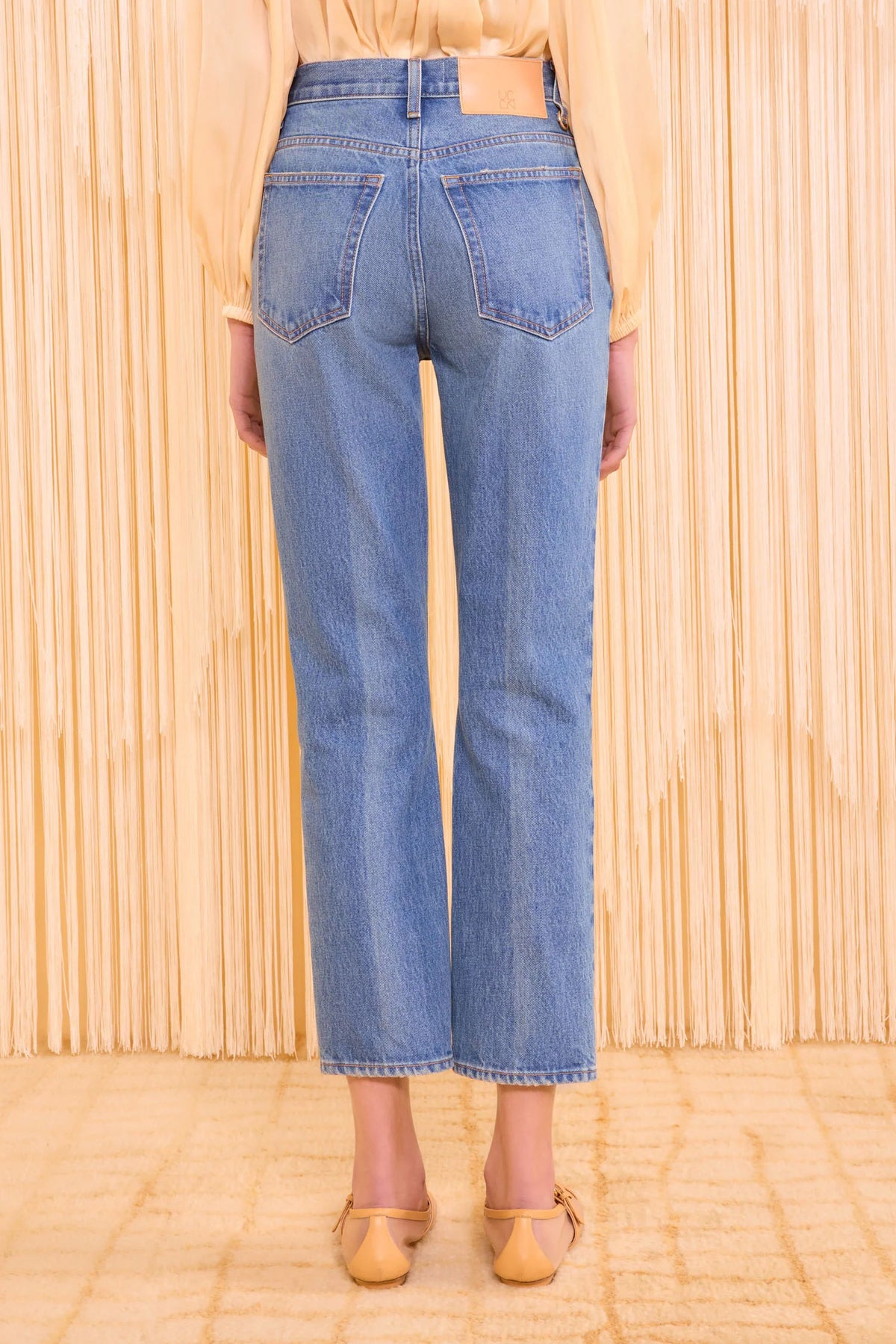 Ulla Johnson The Agnes Cropped Jean  Danube