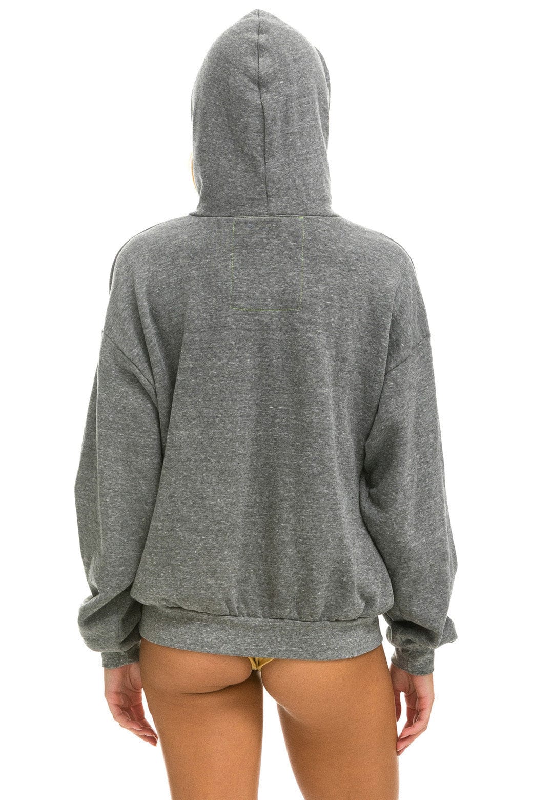 Aviator Nation BOLT HEART PULLOVER RELAXED HOODIE - HEATHER