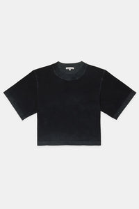 COTTON CITIZEN TOKYO CROP TEE VINTAGE BLACK