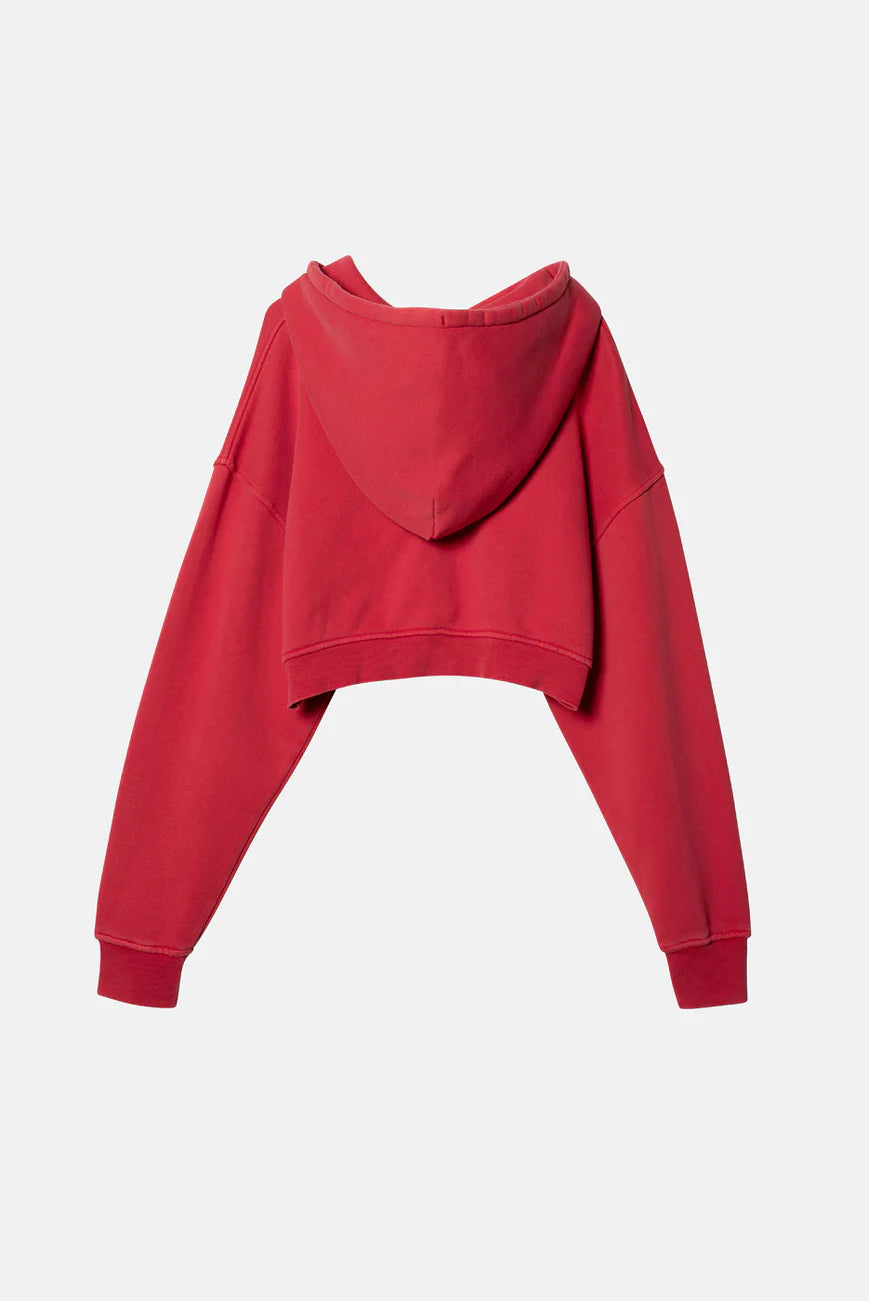 Elwood BABYDOLL CROP ZIP HOODIE 2.0 Vintage Cherry