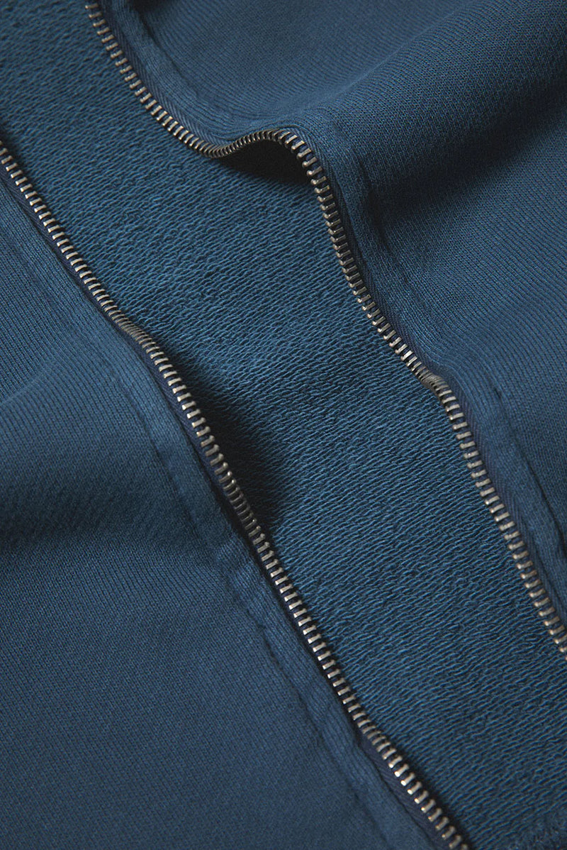 Elwood BABYDOLL CROP ZIP HOODIE 2.0 Vintage Blue