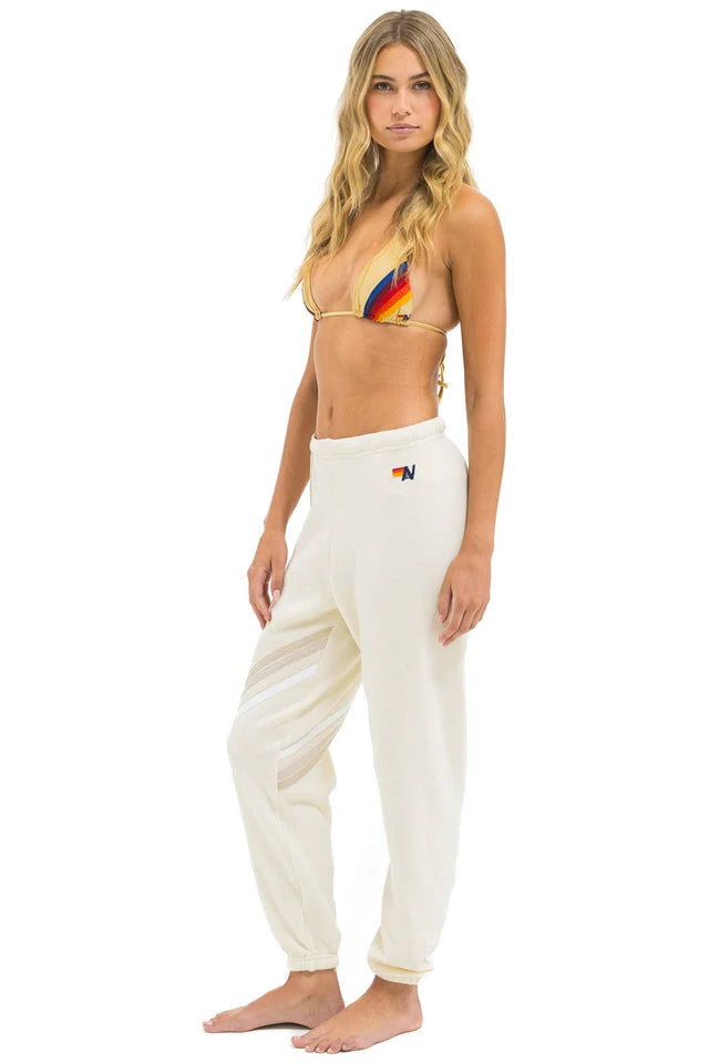 Aviator Nation BLAZE 4 SWEATPANTS - VINTAGE WHITE // VINTAGE WHITE