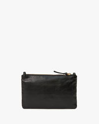 Clare v. Wallet Clutch w/ Tabs Black w/ Silver Studs
