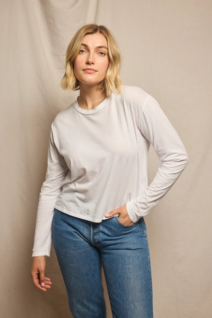 perfectwhitetee axel crispy cotton boxy tee