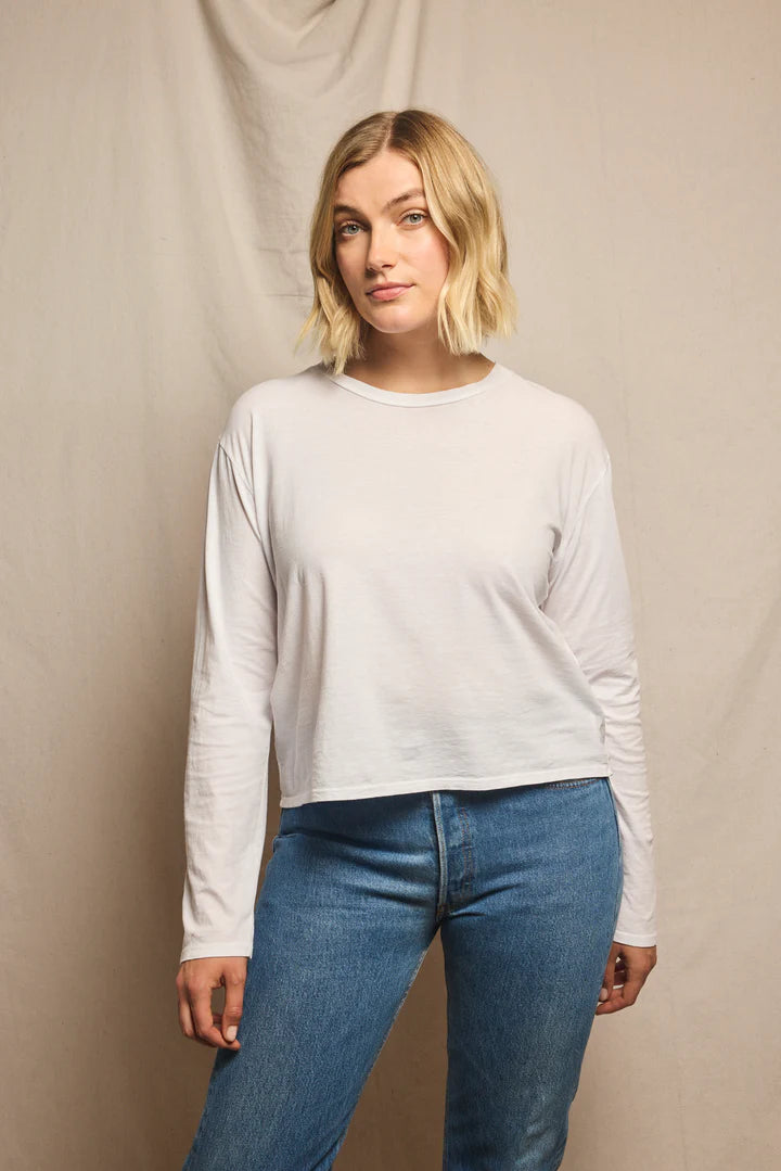 perfectwhitetee axel crispy cotton boxy tee