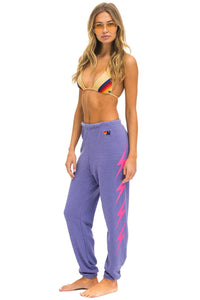 Aviator Nation BOLT 4 SWEATPANTS - LAVENDER // NEON PINK