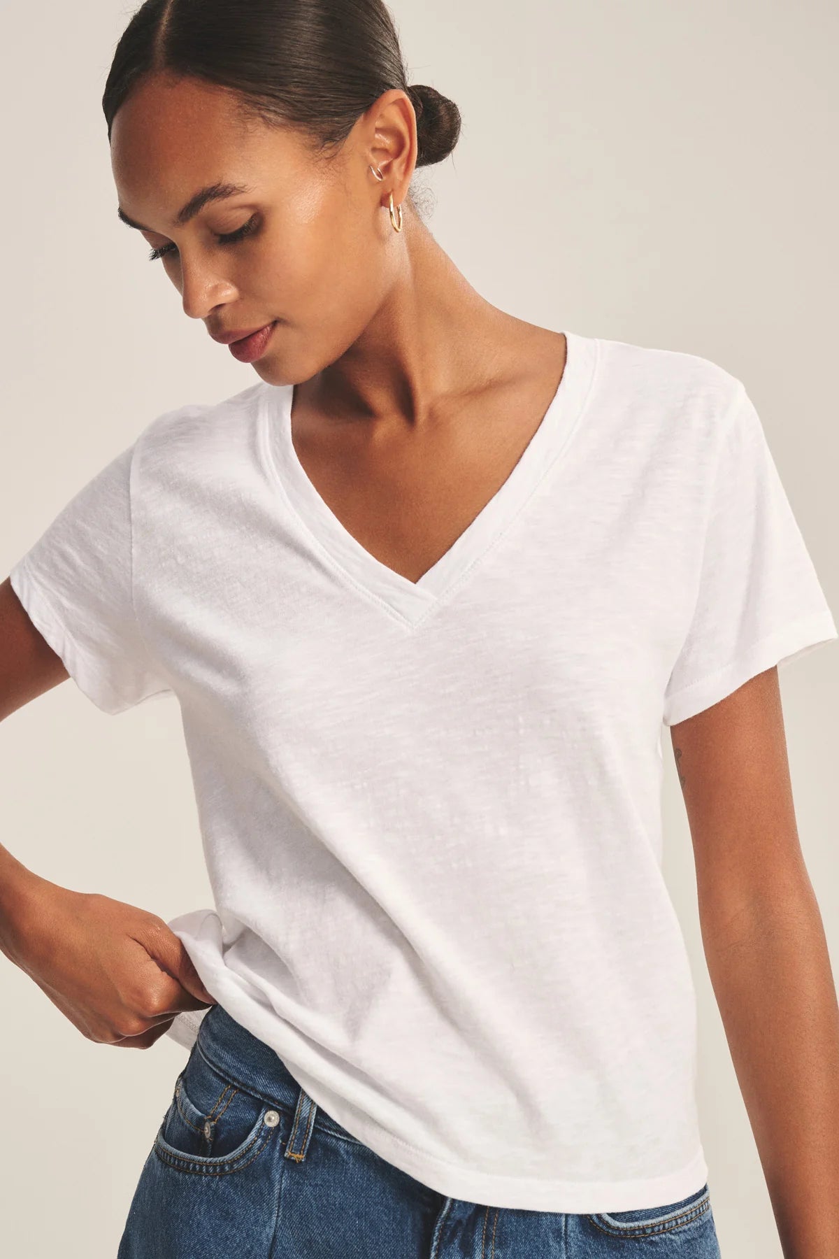 Velvet Elisha Tee White