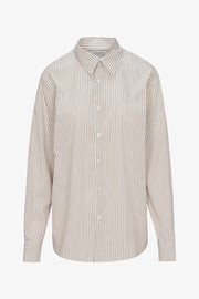 SPRWMN Mara Button Down - Tan Stripe