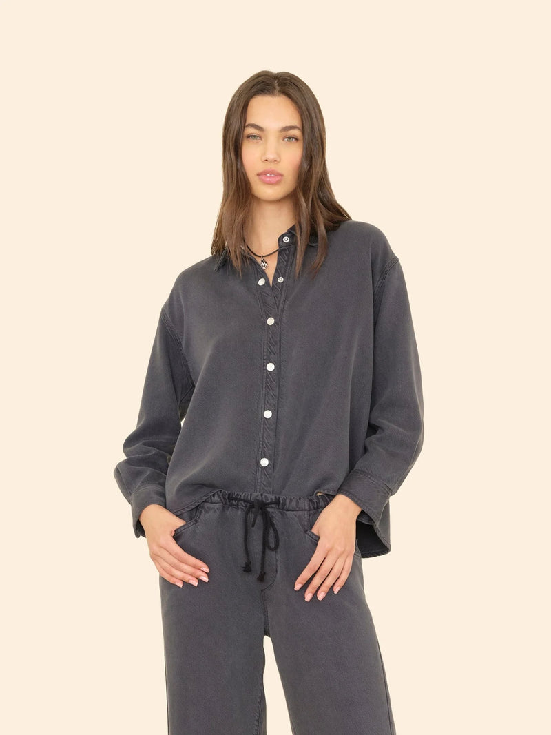 Xirena Almost Black Gia Denim Shirt