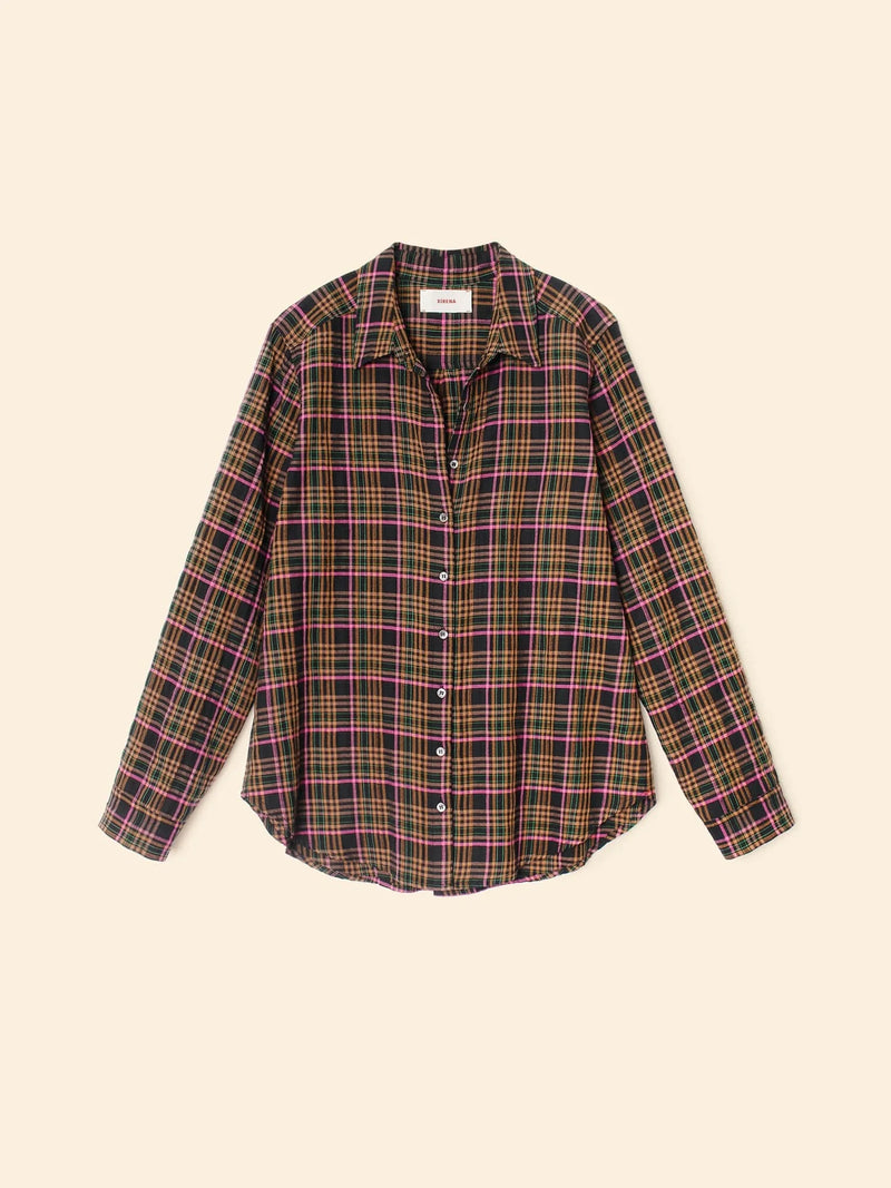 Xirena Espresso Plaid Scout Shirt