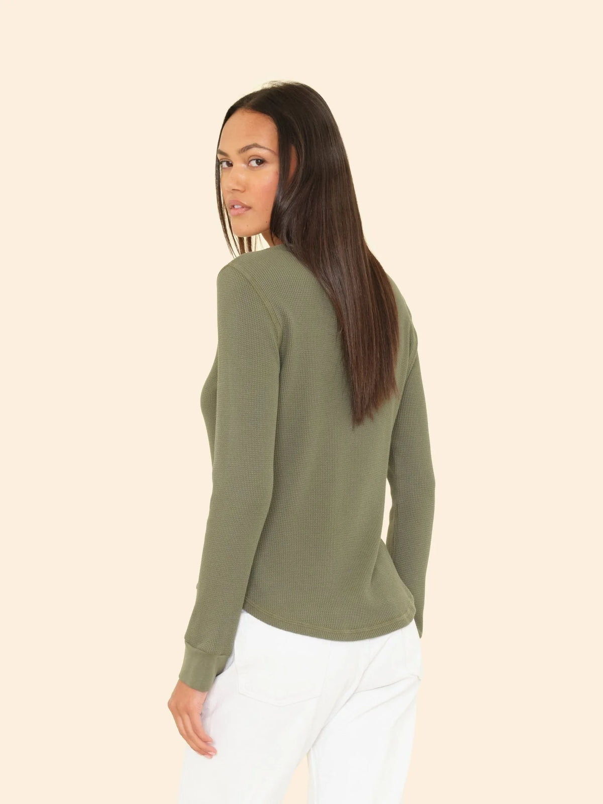 Xirena Washed Army Theo Top Washed Army