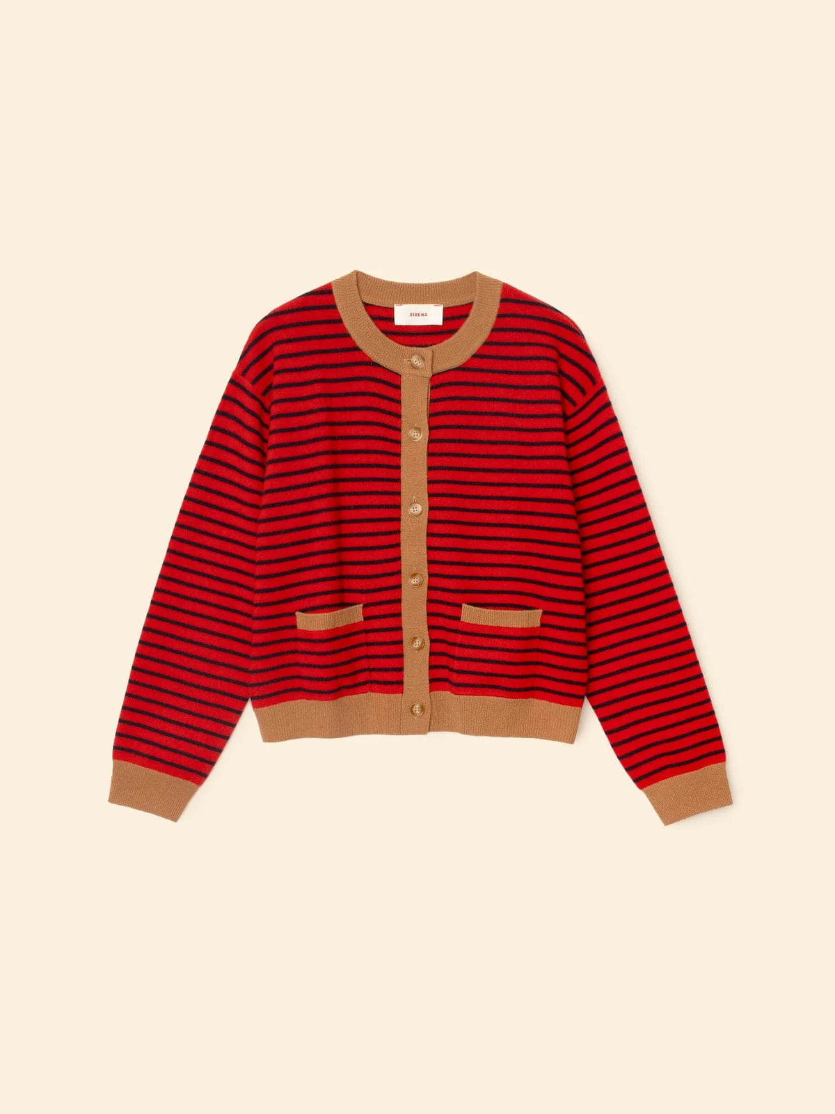 Xirena Red Stripe Lillian Cardigan