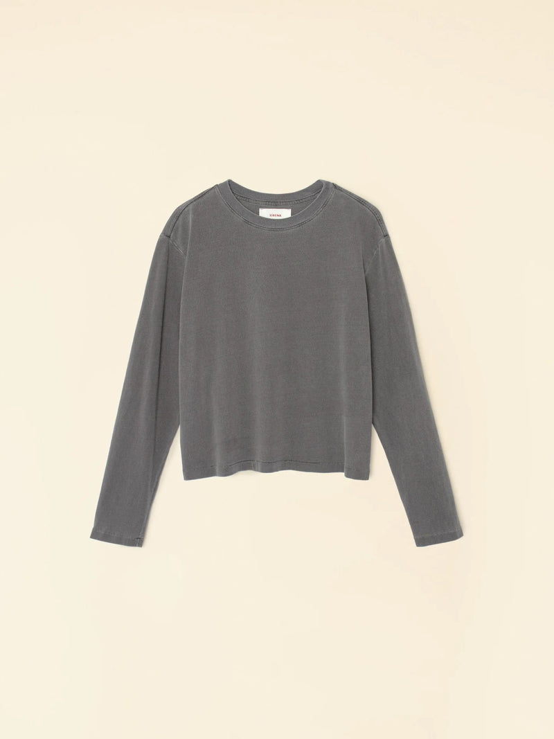 Xirena Vintage Black Terrance Tee