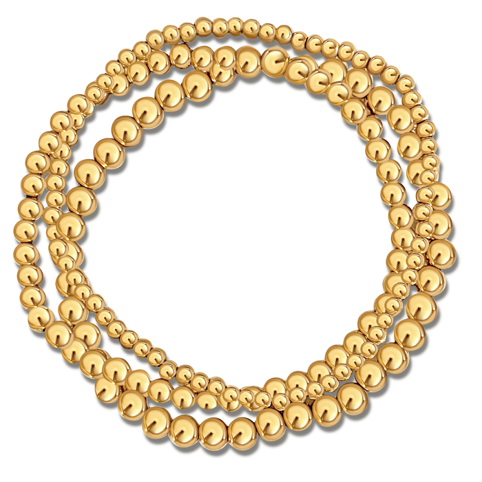 Ellie Vail Jewelry - Ellie Vail - Jensie Beaded Bracelet Set - Gold
