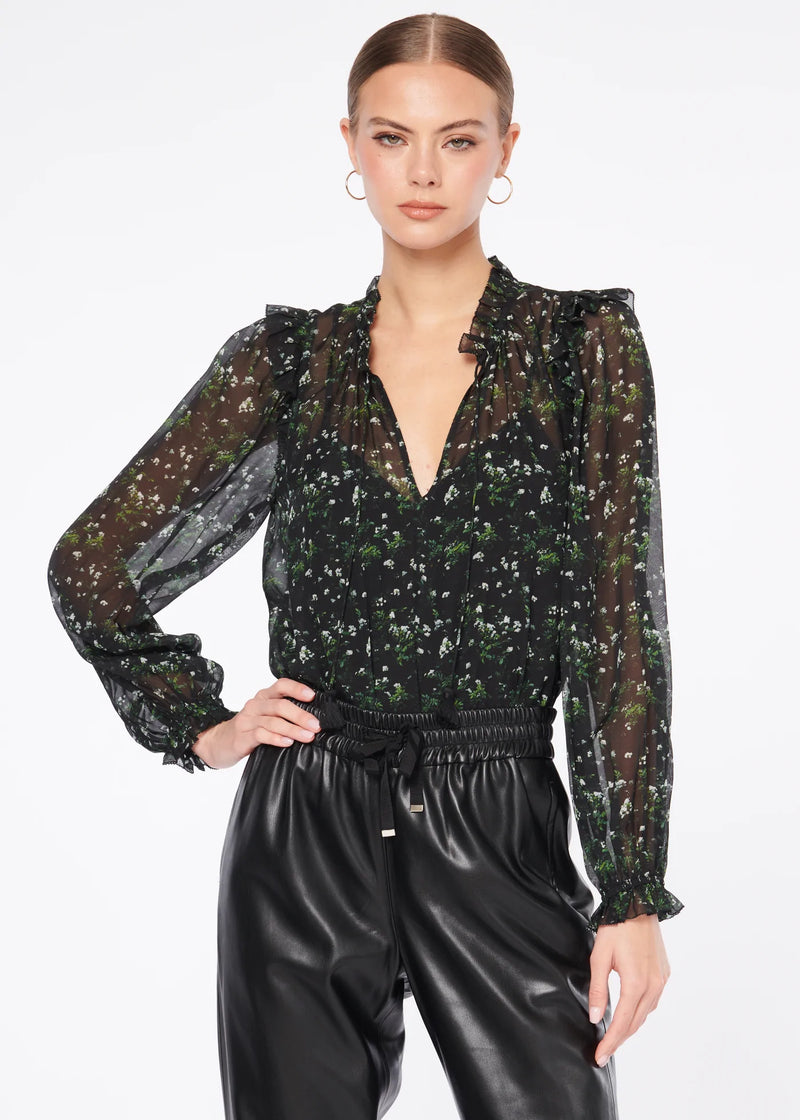 CAMI NYC Sandy Blouse Winter Floral