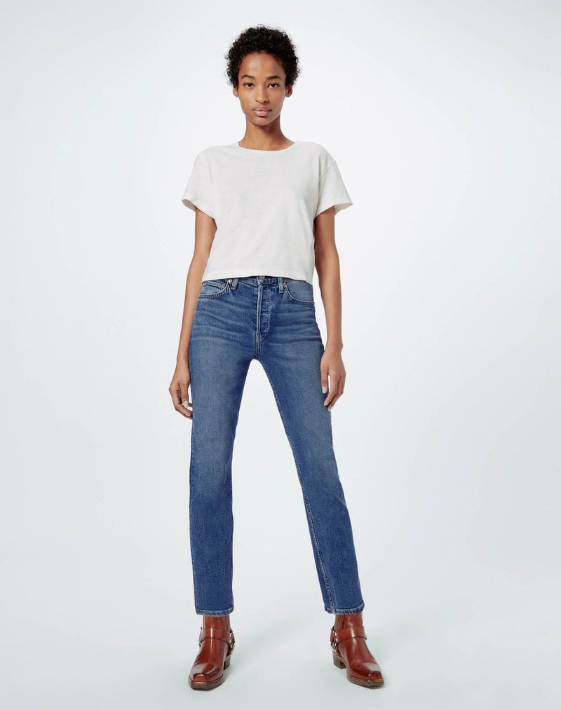 RE/DONE 90s High Rise Ankle Crop- Mid 70s